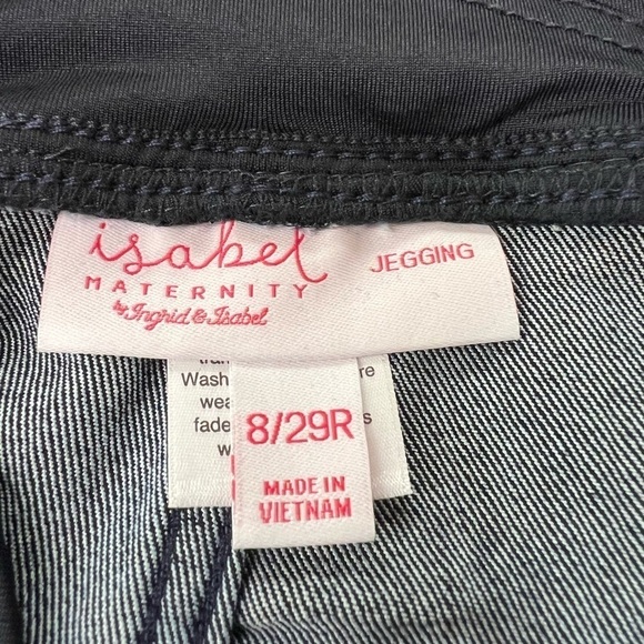 Over Belly Maternity Jeggings - Isabel Maternity Ingrid & Isabel Dark Wash - 8 - Picture 13 of 15